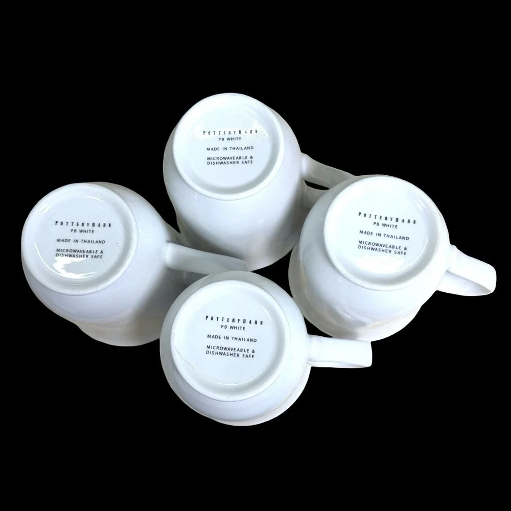 Pottery Barn PB White Porcelain 4 1/2